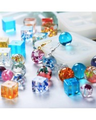 5 Adet - Yuvarlak Boncuk Tesbih Reçine Silikon Kalıbı -16 mm  249