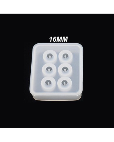 10 Adet - Yuvarlak Boncuk Tesbih Reçine Silikon Kalıbı -16 mm  249