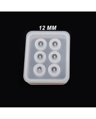 5 adet - Reçine  Epoksi silikon Boncuk Kalıbı -12mm- 161