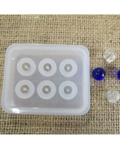 5 adet - Reçine  Epoksi silikon Boncuk Kalıbı -12mm- 161