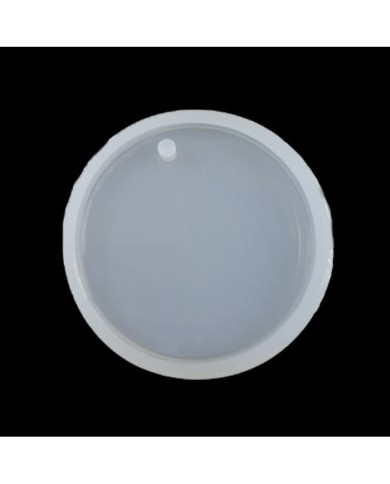 5 adet - Reçine Epoksi Anahtarlık Delikli Yuvarlak 6 cm A-1