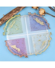 4'Lü Bardak Alti Reçine Epoksi Kalıp -Kod:225