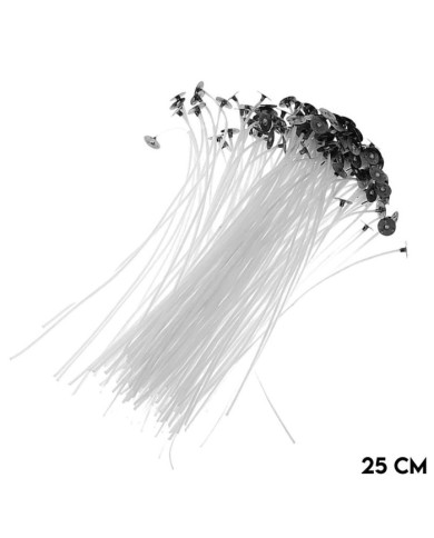 Mum Fitili Hazır Kopçalı 25 cm - 10 Adet