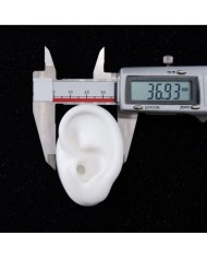 Silikon Kulak Sağ 25 Adet Beyaz -  Takı ve Bijuteri Küpe  Mankeni