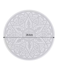 Bardak Altı Reçine Epoksi Kalıp - Nihale -  Çiçek Motifli - 1005