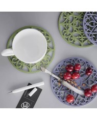 Bardak Altı Reçine Epoksi Kalıp - Nihale -  Çiçek Motifli - 1005