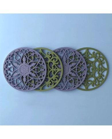 Bardak Altı Reçine Epoksi Kalıp - Nihale -  Çiçek Motifli - 1005