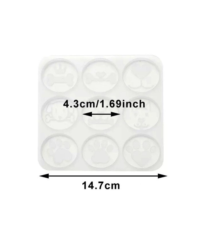 Reçine Epoksi Kalıp - Köpek Magnet - 1000 - 15x15 cm