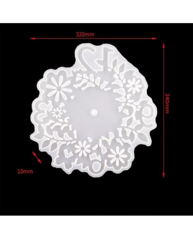 Reçine Epoksi Kalıp - Motifli Saat Kalıbı - 32x34 cm - 1003