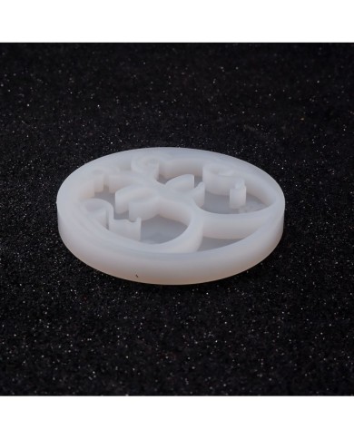 Reçine Epoksi Kalıp - Kolye Küpe Ucu Yüz Motifi -Kod:988