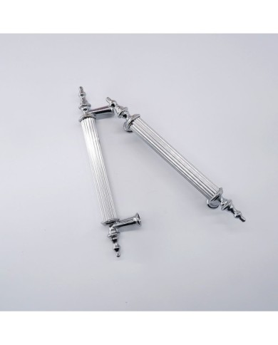 Tepsi Epoksi Kalıp Kulpu Gümüş - Metal Tırtıklı