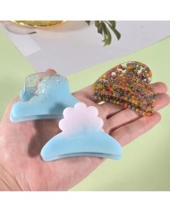 Timsah Ağızlı Epoksi Reçine Silikon 6  Tokalı Set- Kod:1033