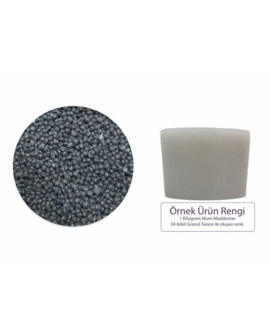 Gri Mum Boyası 100 GR - Granül Mum Boyası