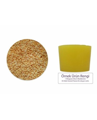 Sarı Mum Boyası 100 GR - Granül Mum Boyası