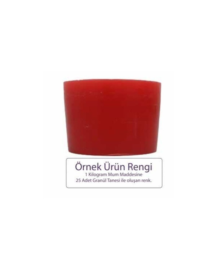 Kırmızı Mum Boyası 5 GR - Granül Mum Boyası