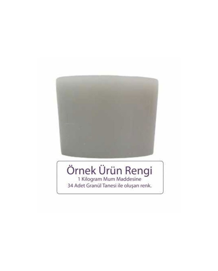 Gri Mum Boyası 100 GR - Granül Mum Boyası