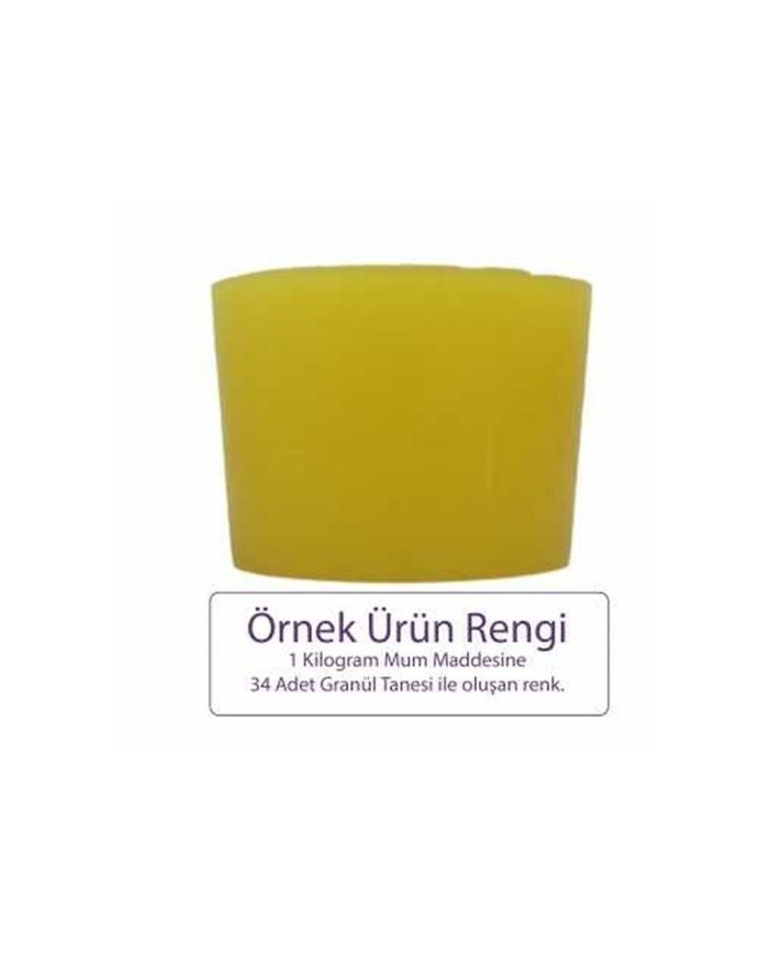 Sarı Mum Boyası 5 GR - Granül Mum Boyası