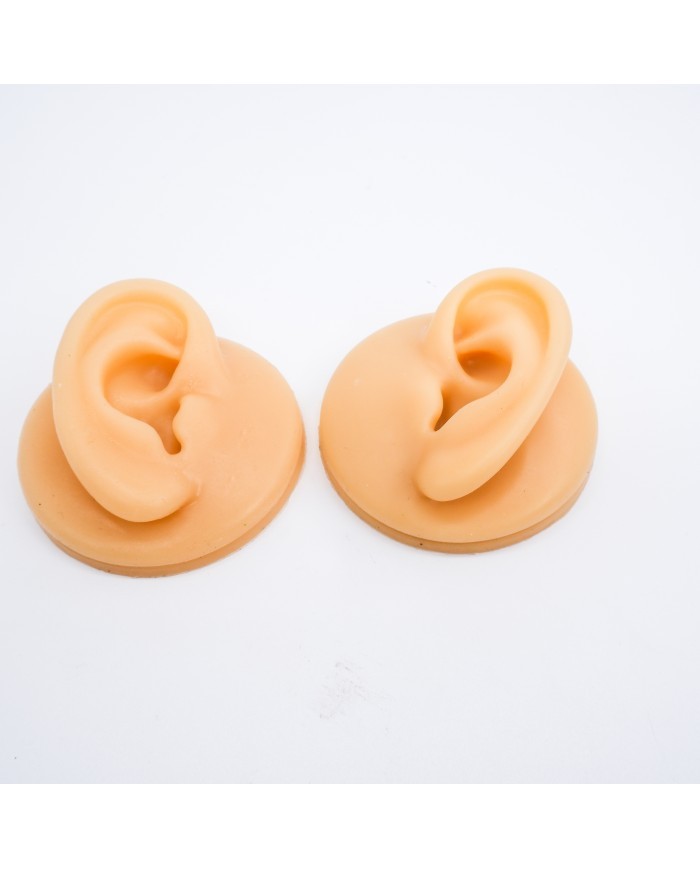 Silikon Kulak Ten Renk Sol- Sağ 1 Takım  - Takı ve Bijuteri Küpe Mankeni