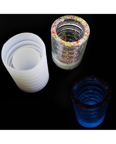 Boğumlu Bardak Reçine Epoksi ve Beton Kalıbı -Kod:103