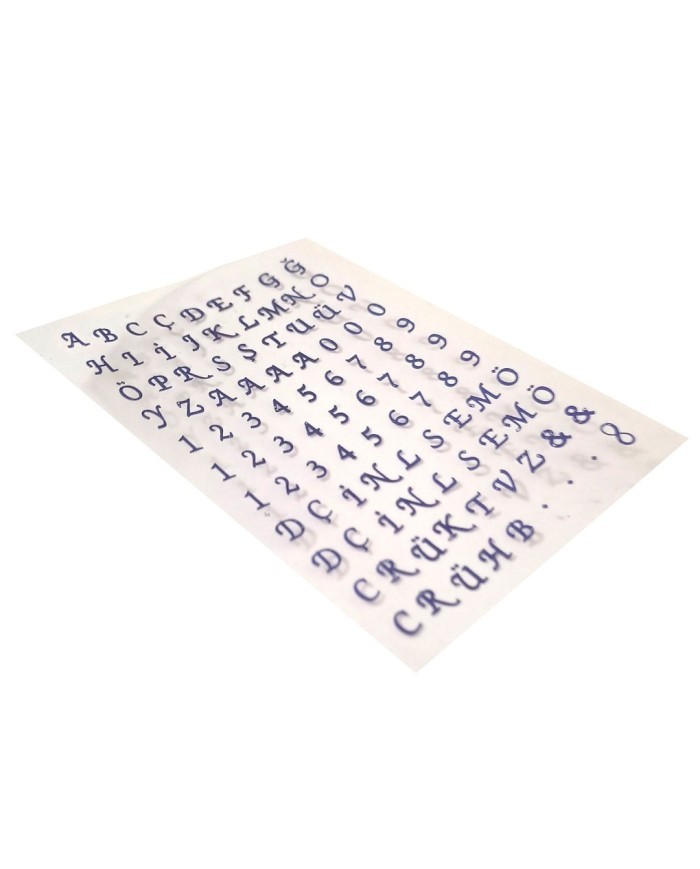 Epoksi Asetat  Harf - 5'li Karışı Set