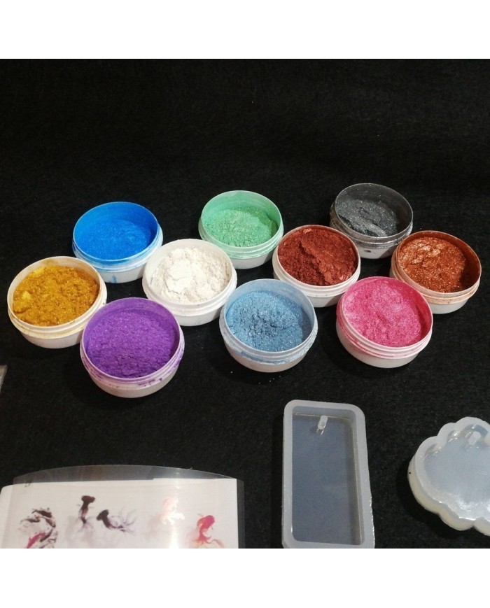 Anahtarlık ve Takı Reçine Epoksi Seti - Boya Seçmeli  - A03