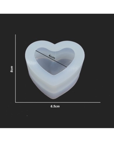 Kalp Reçine Epoksi ve Sabun Kalıbı - Büyük Boy -Kod:137