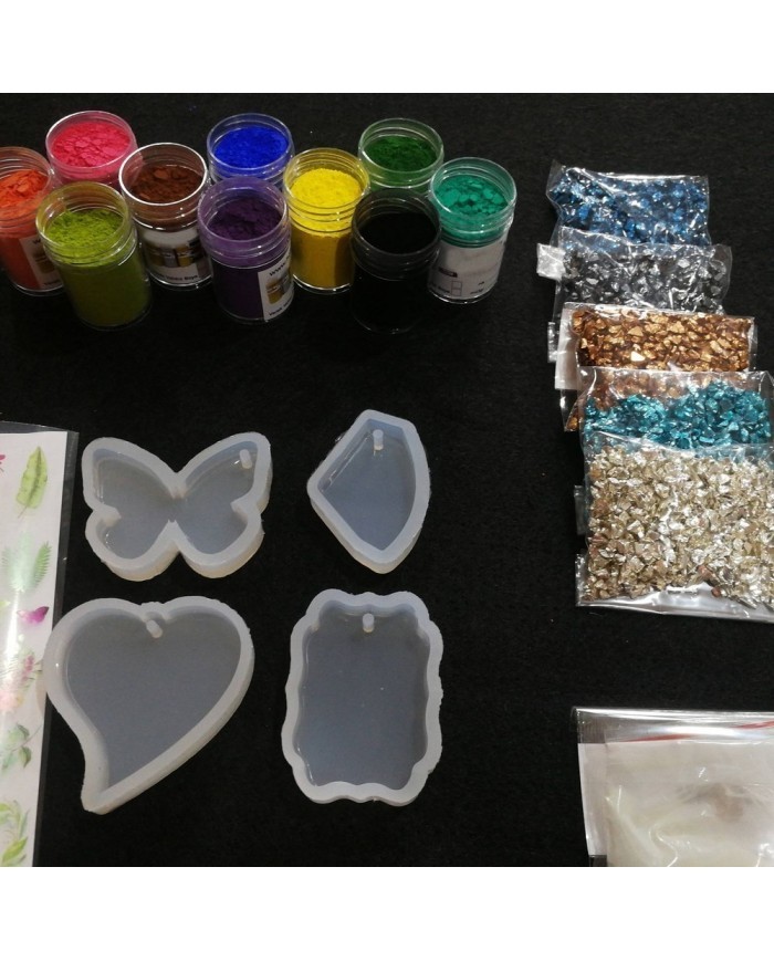 Anahtarlık ve Takı Reçine Epoksi Seti - Boya Seçmeli  - A05