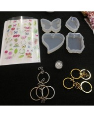 Anahtarlık ve Takı Reçine Epoksi Seti - Boya Seçmeli  - A06