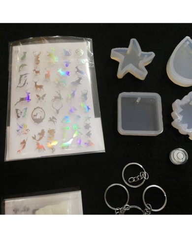 Anahtarlık ve Takı Reçine Epoksi Seti - Boya Seçmeli  - A07