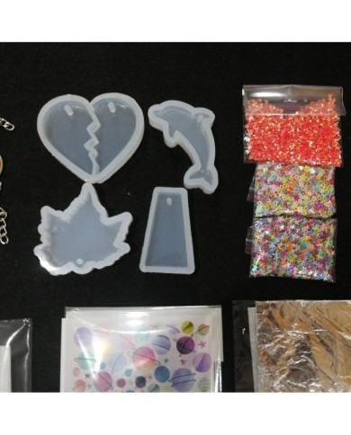 Anahtarlık ve Takı Reçine Epoksi Seti - Boya Seçmeli  - A09