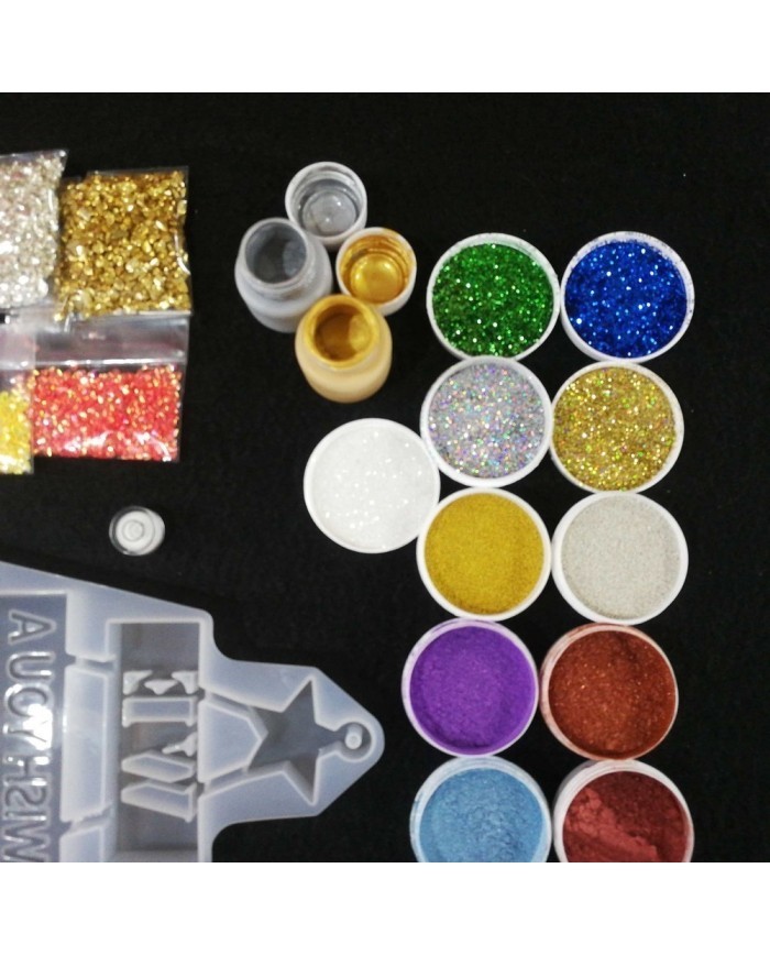 Yılbaşı Süsleme Reçine Epoksi Seti - Boya Seçmeli  - A128