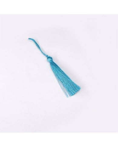 30 Adet - İpek Püskül 7-8 cm - Mavi