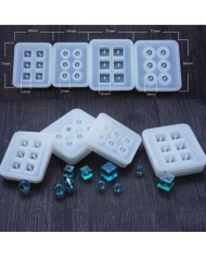 Reçine Epoksi Kalıp 16mm  Kare Boncuk -Kod:100