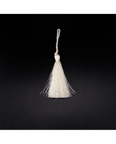 30 ADET - İPEK PÜSKÜL 7-8 CM - BEYAZ