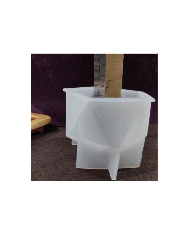 Beşgen Reçine Epoksi ve Mum Kalıbı - Büyük Boy -Kod:135