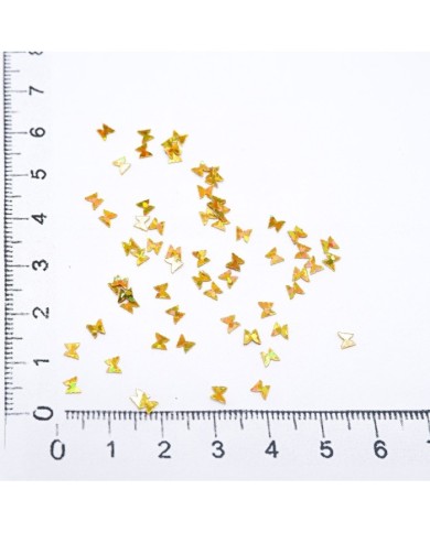 Mini Kelebek Gold Pul Paketi - 5 gram - Epoksi Süsleme Pulu