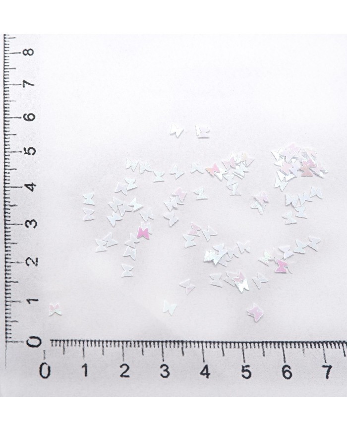 Mini Kelebek Hologram Pul Paketi - 5 gram - Epoksi Süsleme Pulu