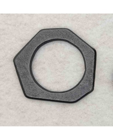 2 Adet - Ahşap Kolye Ucu - Siyah