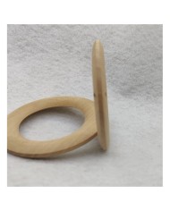 3 Adet - Ahşap Kolye Ucu - Kahverengi