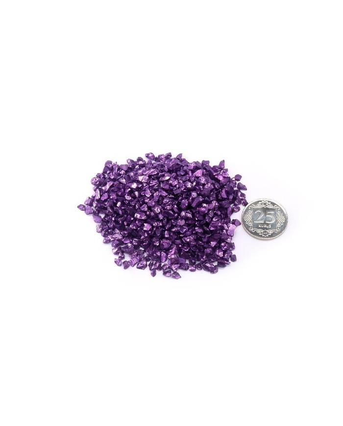 Büyük Cam Kırığı - 100 gr Mor
