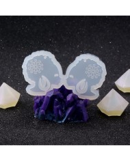 Reçine Epoksi Kalıp - İkili Kolye Küpe Ucu Küpeli Kadın - 986