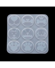 Reçine Epoksi Kalıp - Köpek Magnet - 1000 - 15x15 cm