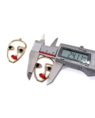 Kadın Sureti Makyaj - Kolye Ucu - 1 adet