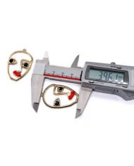 Kadın Sureti Makyaj - Kolye Ucu - 1 adet