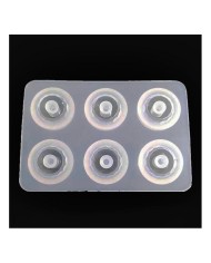 16 mm Yarim Boncuk Tırtıklı Reçine Epoksi Kalıp -Kod:369