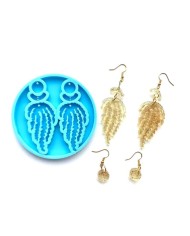 Reçine Epoksi Kalıp - Kolye Küpe Ucu - 8x3 cm -Kod:995