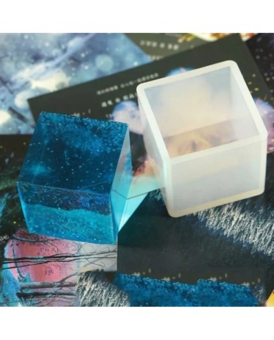 Küp Reçine Epoksi  Silikon Kalıp - Büyük - 6,5'a 6,5cm- Kod:239