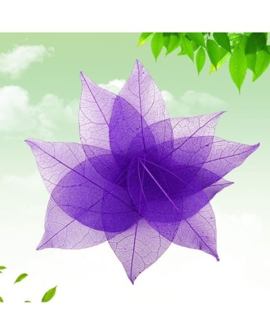 3 Adet Kumaş Yaprak - Lila
