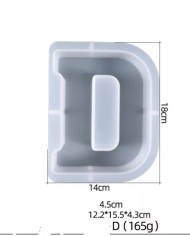 Büyük Reçine Epoksi Silikon Kalıp  Big  Boy Harf  - D