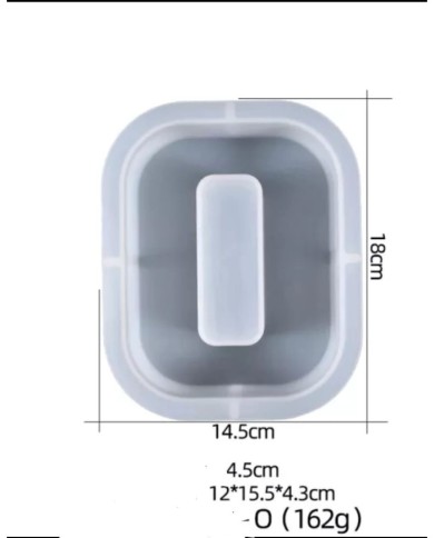 Büyük Reçine Epoksi Silikon Kalıp  Big  Boy Harf  - O